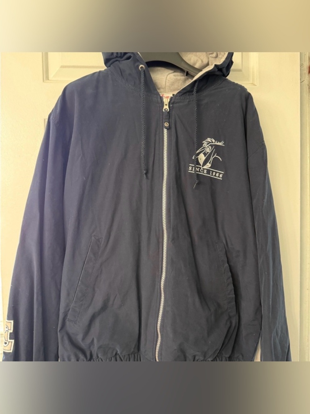 Disney Navy and Cream Eeyore Varsity Jacket - Picture 2 of 6